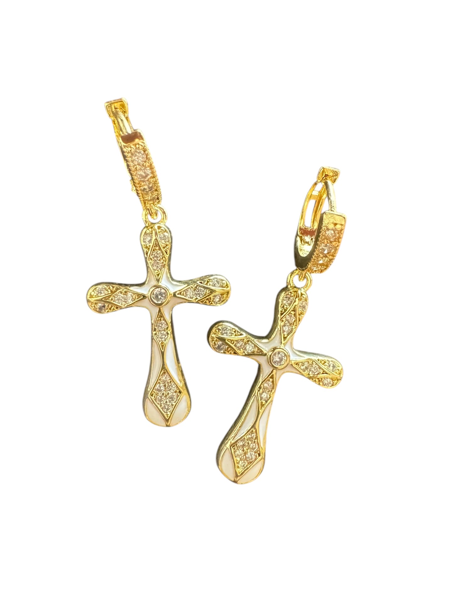 Hermes Earrings (White)