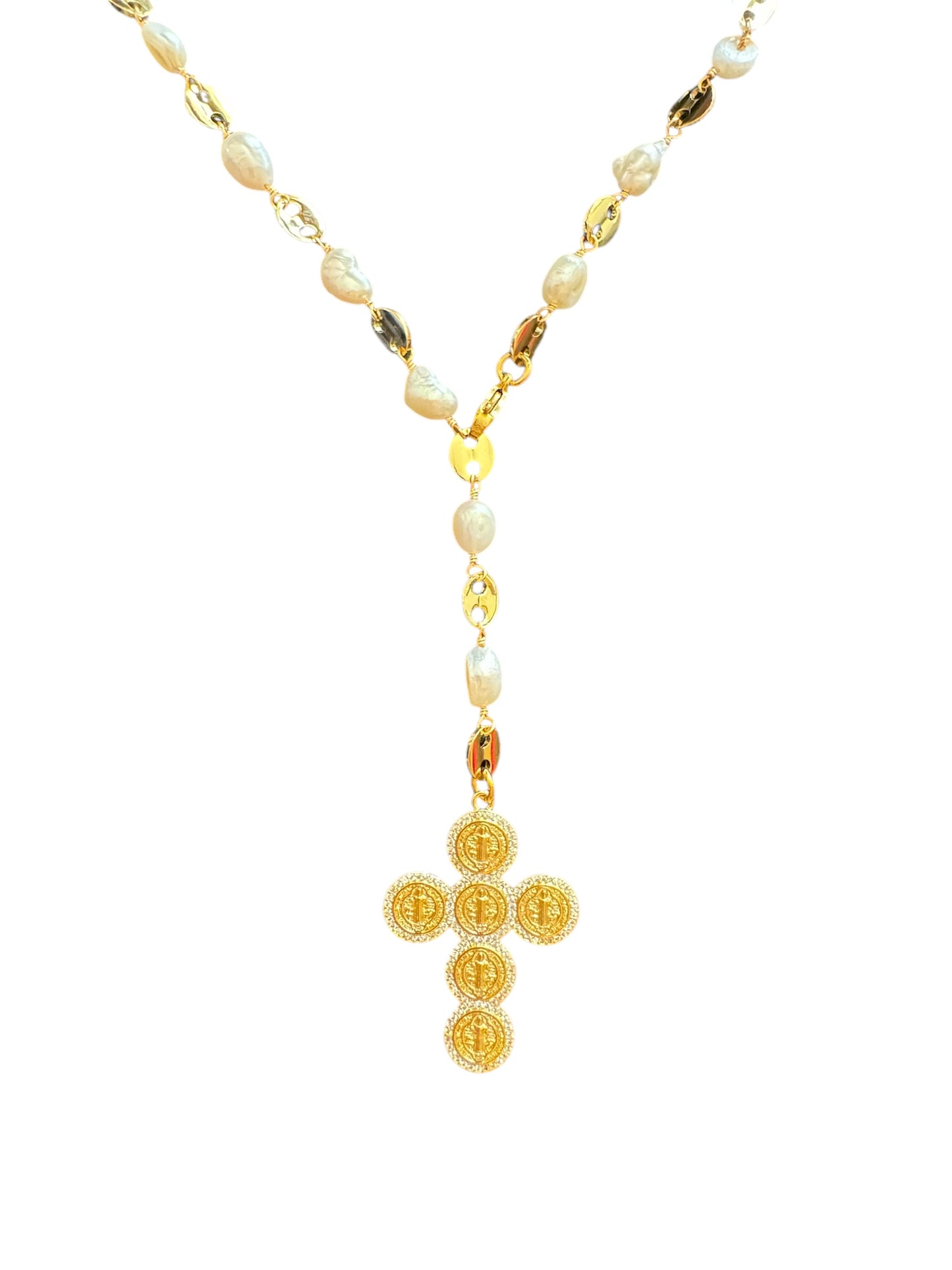 Bentham Pearl Y Necklace