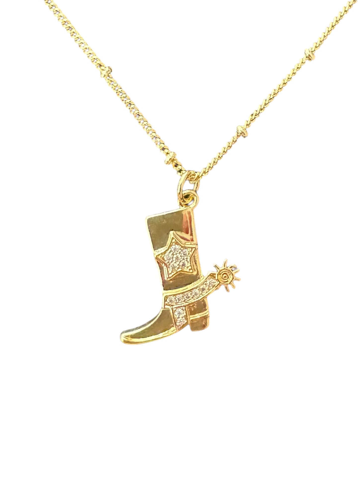Cowboy boot Necklace