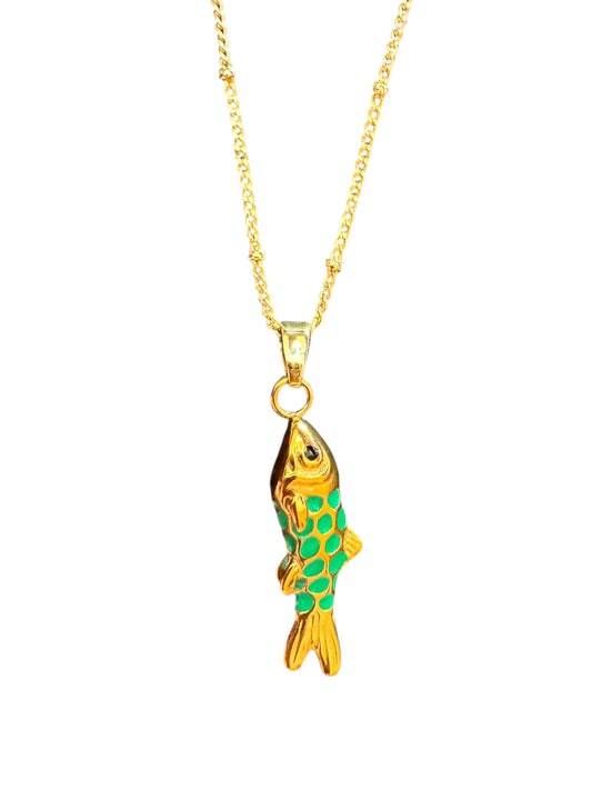 Fish Necklace (Green)