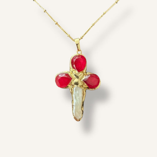Mazzini Necklace - Red