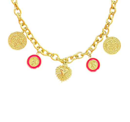 Engels Necklace (Rose Pink)