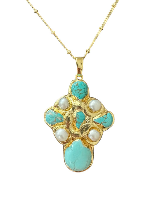 Kolbie Necklace (Turquoise)