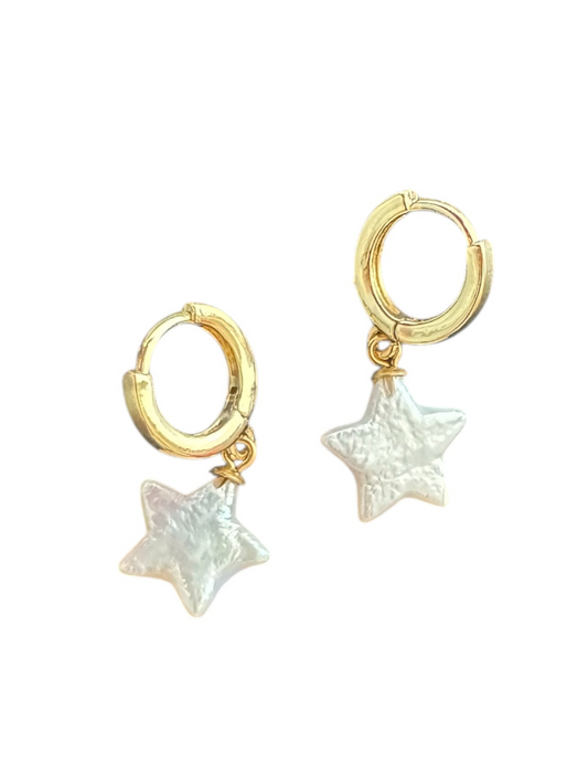 Star Pearl Earrings