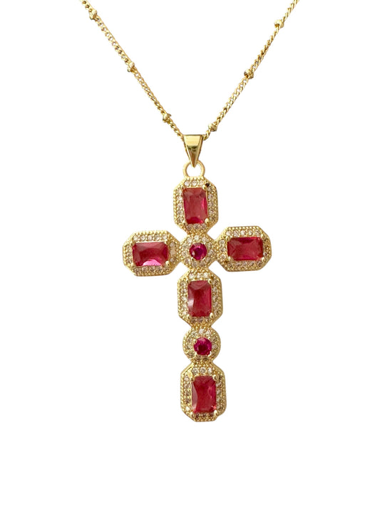 Red Cross Necklace