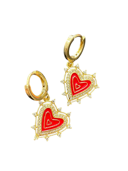Lerac Earrings (Red)