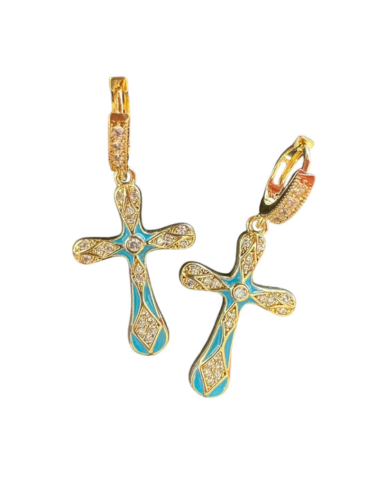 Hermes Earrings (Blue)