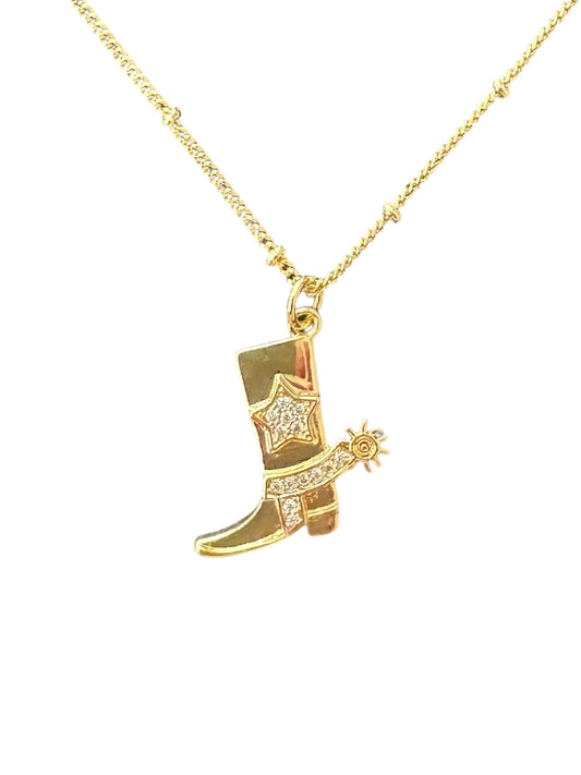 Cowboy boot Necklace