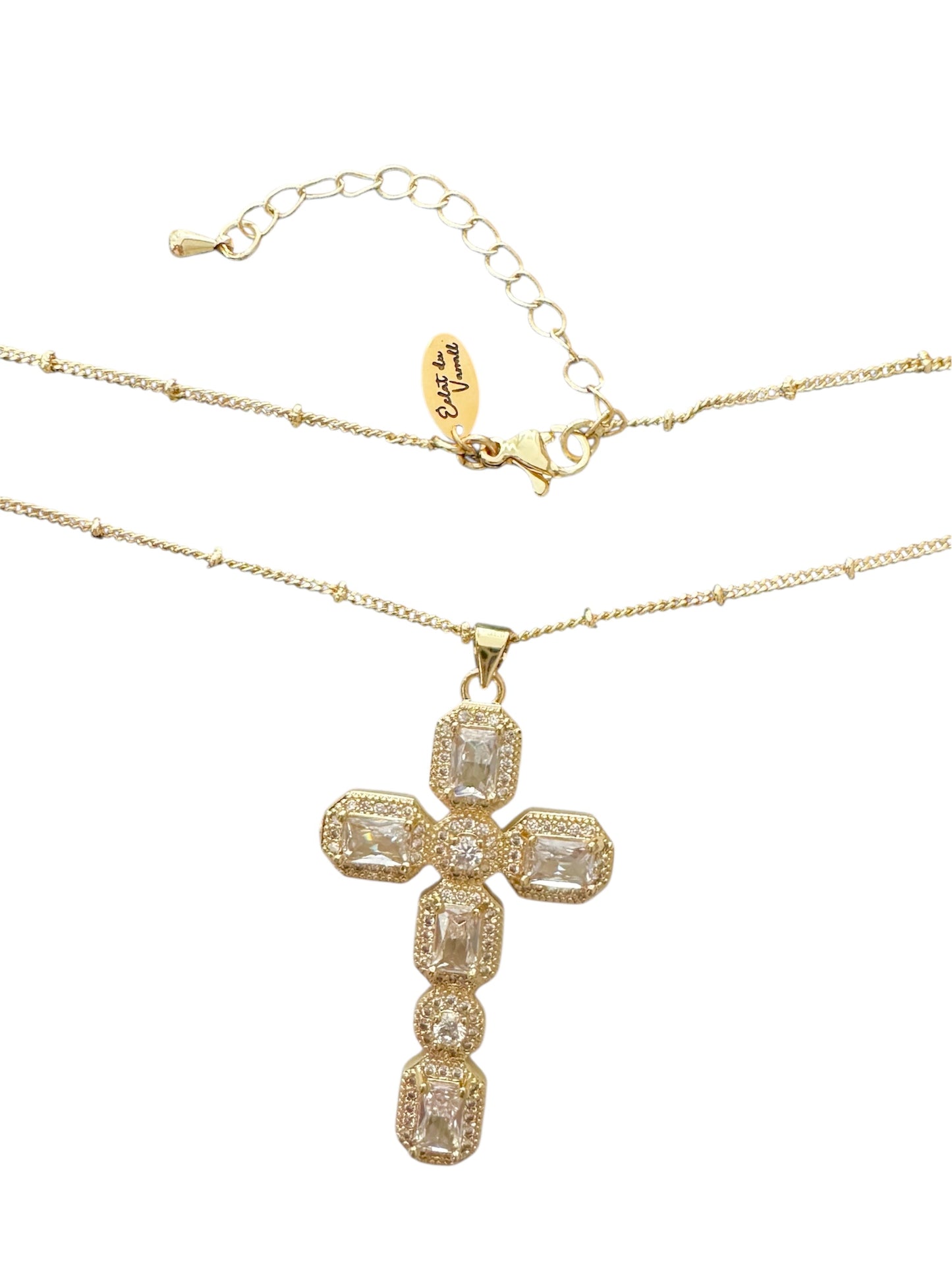 Crystal Cross Necklace