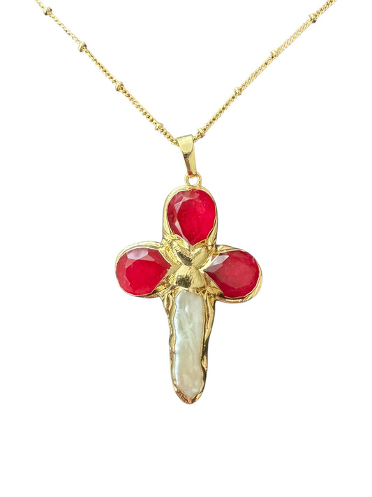 Mazzini Necklace (Red)