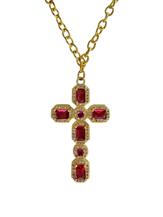 Red Cross Necklace