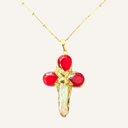 Mazzini Necklace - Red
