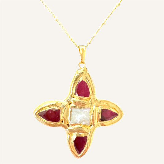 Descartes Necklace - Red